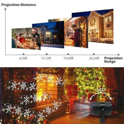 LED Snowflake Christmas Projector Indoor Moving Laser Light Lamp Party Decor AU - Picture 9 of 14