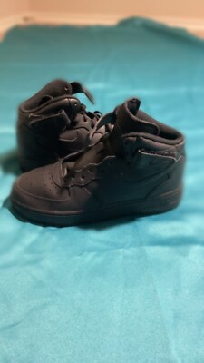 Size 7 - Nike Air Force 1 '07 High Triple Black for sale online | eBay