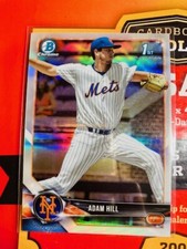 2018 Bowman Chrome Refractor ADAM HILL 1st Bowman RC Seattle MARINERS v86