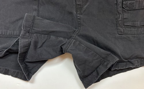 Pantalones Cortos Utilitarios BEACH OUTFITTERS Negros Desteñidos 42 Cintura Elástica *CALCE CEÑIDO* Grunge - Imagen 5 de 10