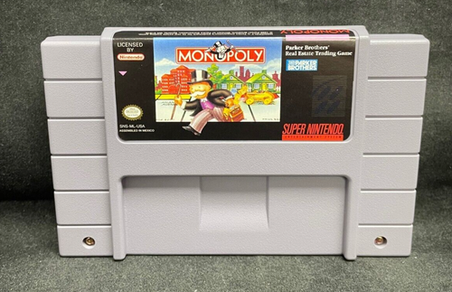 Monopoly (Super Nintendo/SNES) Complete CIB w/Reg Card Tested - Picture 2 of 9