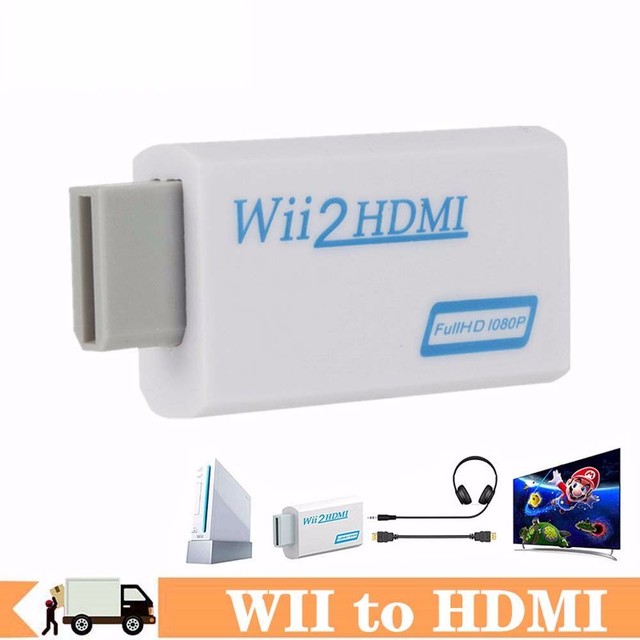 WII to HDMI Converter Wii 2 Converter Video Audio Connector Wii To HDMI Adapter WII to HDMI Converter Wii 2 Converter Video Audio Connector Wii To HDMI Adapter