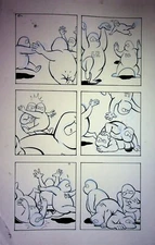 Supermansion 2017 #2C Original MATT HEBB Hand-Drawn Interior Titan Comics Page