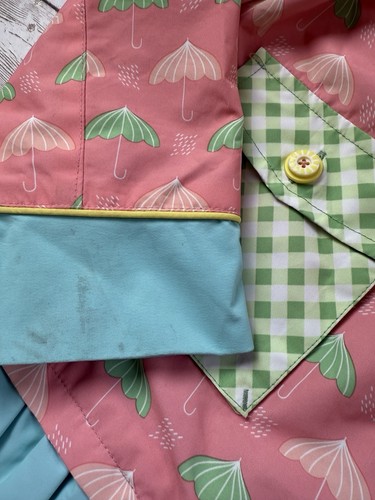 Matilda Jane LOOKS LIKE RAINCOAT JACKET Size 8 Let’s Go Together Umbrellas - Picture 3 of 6