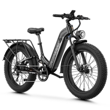 M1MAX 26"Fat Tire Electric Bike 1800W 48V 17.5Ah 36MPH Hydraulic Disc Brake