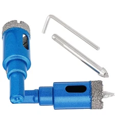 20-50mm Diamond Drill Bit Brazed Hole Saw Center Drill Head for Ceramic Stone