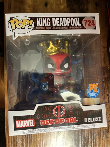 Funko Pop! Deluxe: Marvel King Deadpool (6 inch) Diamond Comics (Exclusive) #724