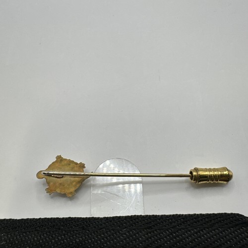 Vintage Stecknadel Schildkröte goldfarben - Bild 4 von 4
