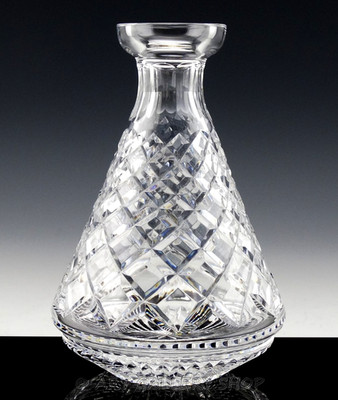 Waterford Ireland Crystal 7-7/8 ALANA ROLY POLY SPIRITS DECANTER NO STOPPER Mint