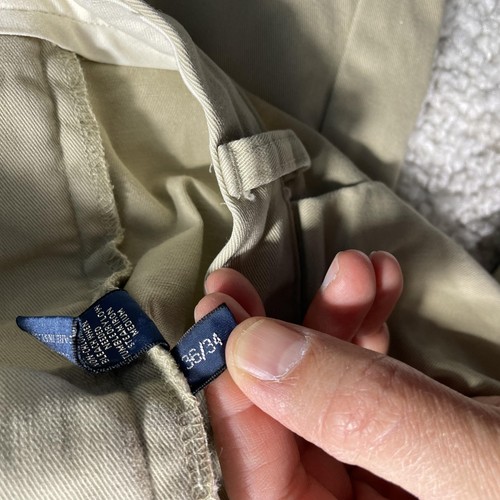 Polo Ralph Lauren Hose Herren 36x34* Khaki Andrew Plissee Chino Straight Trousers - Bild 8 von 12