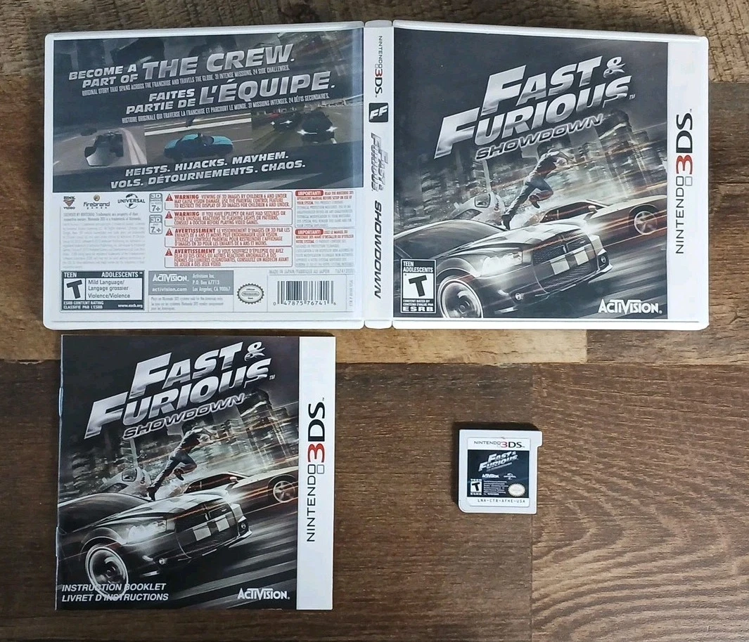 Nintendo 3DS Fast & Furious: Showdown Racing Video Games for sale