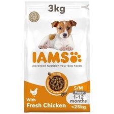 IAMS Advanced Nutrition With Chicken Medium Balanced Puppy Dry Dog Food *3kg*NEW 5.66 per kilo