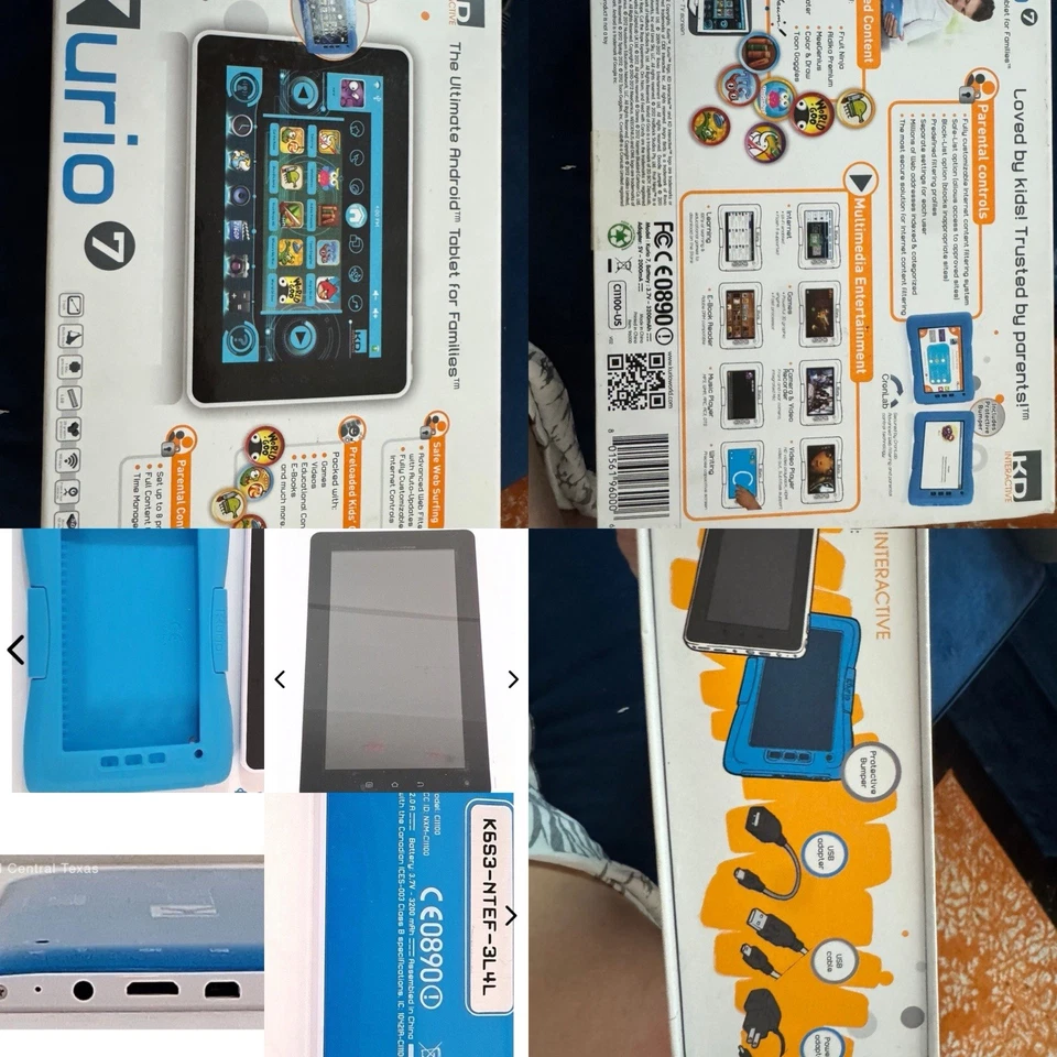 NIB KURIO 7 ANDROID KIDS TABLET CONSOLE PARENTAL CONTROL - Image 4 of 4