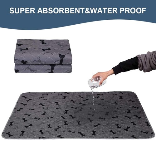 Washable Dog Pee Pads with Free Grooming Gloves,Non Slip Dog Mats with Great ... - Picture 2 of 8