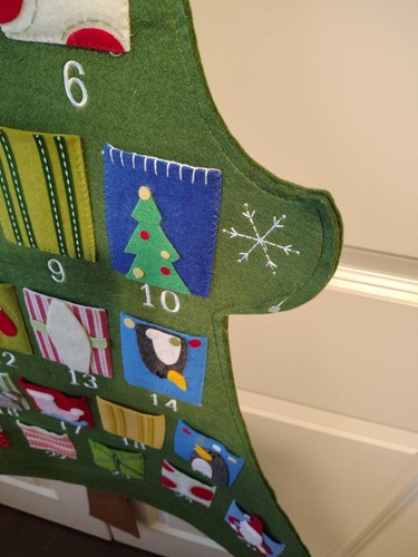 Pottery Barn Kids Large Felt Advent Calendar, Countdown Xmas Calendar - Picture 4 of 10