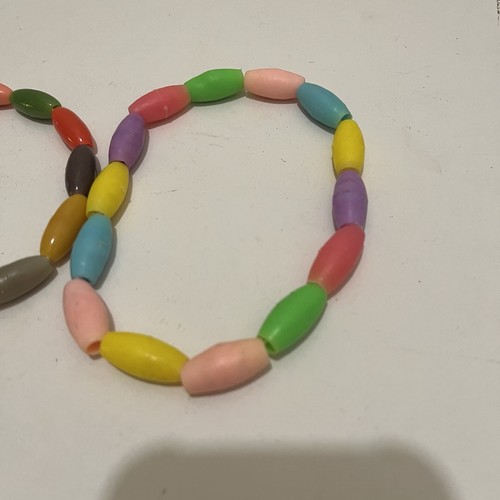 Vintage Teether Teething Ring Beaded Multicolor Lot of 2 70s 80s Toys - Picture 3 of 8
