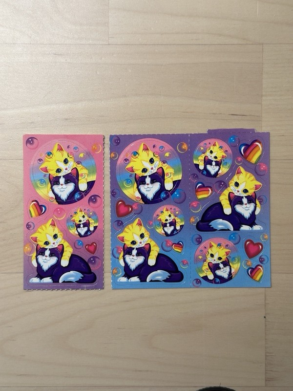 Lisa Frank Stickers Mint Condition Cats Kittens Complete Modules Set Of 3