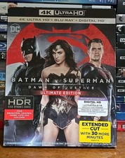 Batman v Superman Dawn of Justice 4K Ultra HD + Blu-ray 2-Disc Set w Slipcover