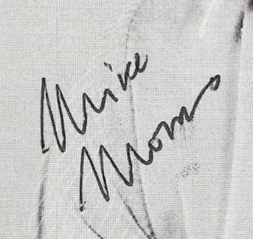 Mike Morris. TV Presenter. Signed TV-AM Cast Card - Bild 2 von 2