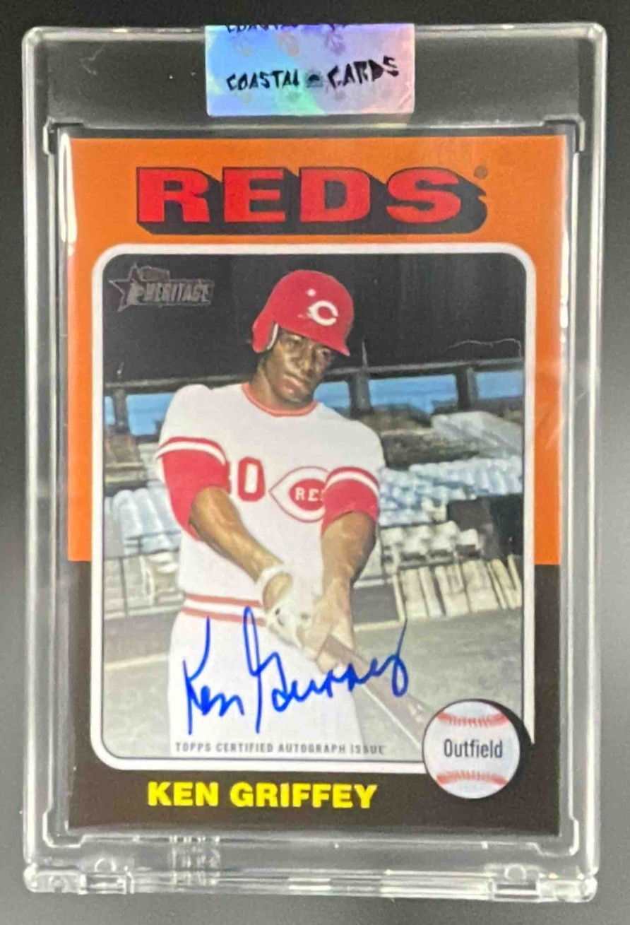 Ken Griffey Sr 2024 Topps Heritage High Number #ROA-KG Real One Auto