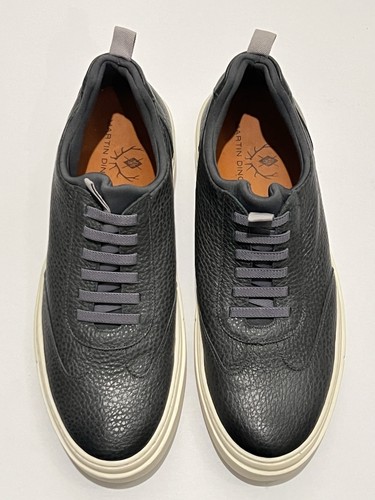 Martin Dingman David Leather Sneaker Size 9M Gray - Picture 8 of 10