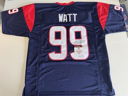 JJ WATT Houston Texans SIGNIERTES NFL INDIVIDUELLES TRIKOT COA Auto SCHÖNE Nähte 🔥