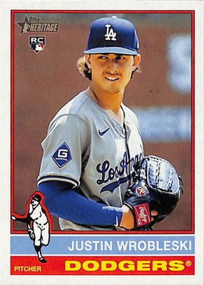 2025 Topps Heritage #319 Justin Wrobleski Los Angeles Dodgers