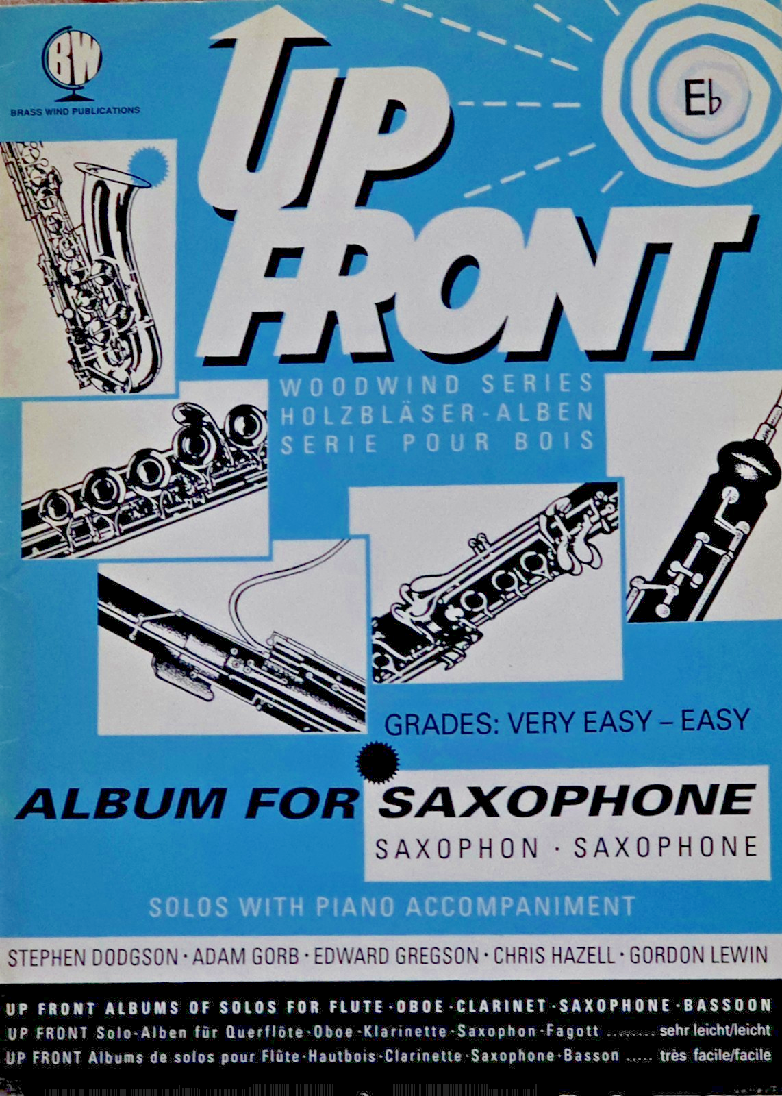 Upfront Album for Alto Saxophone & Piano Easy Solo Woodwind Series Book