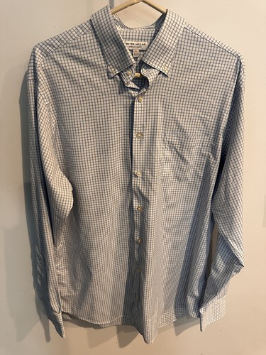 PETER MILLAR SOMMER KOMFORT BUTTON DOWN HEMD GR. L