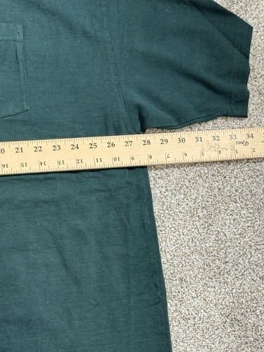 VTG Carhartt T Shirt Mens 2XL Hunter Green Cotton Pocket T Short Sleeve K84 HTG - Picture 4 of 9