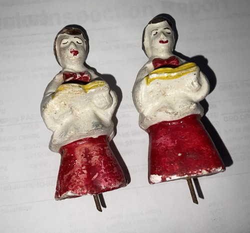 Vtg Choir Boy Caroler Small Figurine ? Wax HARD TO FIND - Picture 2 of 15