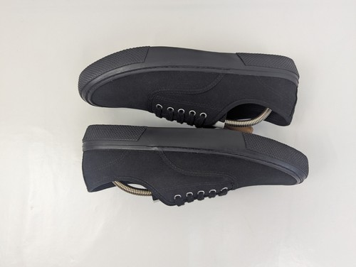 Arket Mens Canvas Shoes Plimsoles Trainers Cotton Black Lace Up Shoes UK10 EU 44 - Picture 3 of 7