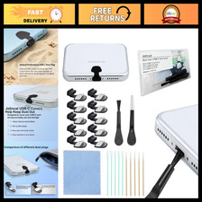 10 Pack USB C Dust Plugs  Cleaning Kit - Anti-Lost Type C Port Covers for Phone