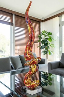 GIANT 80cm Murano Art Glass Abstract Studio Millefiori Sculpture Extraordinary