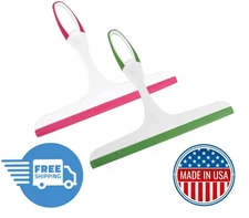 2PACK All-Purpose Shower Squeegee for Glass Doors, Tile Shower Walls, Bathroom, 