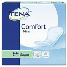 TENA Comfort Mini Super Incontinence Pads - UNISEX - 30 Pack - NEW & SEALED