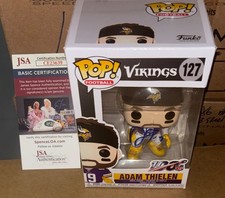 Adam Thielen Signed Autographed Funko Pop #127 NFL Minnesota Vikings JSA
