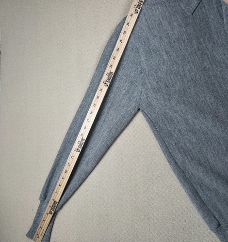 Vintage Izod Of London Lacoste Crocodile Cardigan Sweater Medium 60s USA Gray - Picture 8 of 11