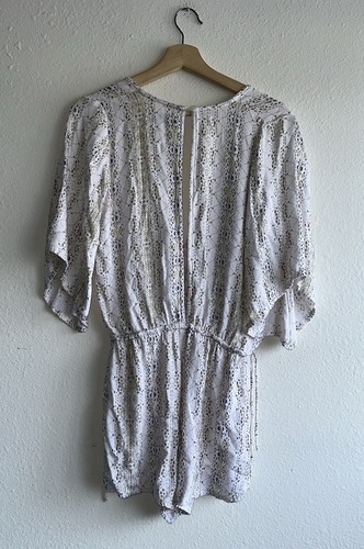 Faithful The Brand White Boho Short Romper Sz. 4 - Picture 6 of 6