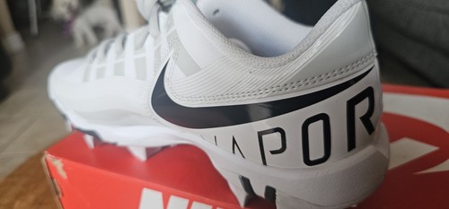 Nike Vapor Edge Shark Football Cleats White Gray DQ5114-100 Young 6 - Picture 9 of 9