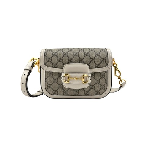 Gucci Beige Leather Horsebit 1955 Crossbody Bag