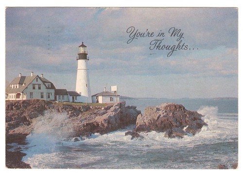 Cape Elizabeth Maine Portland Head Light Postcard - Picture 1 of 2