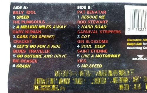 Speed - Songs From And Inspired By The Motion Picture ( Cassette Tape ) - Picture 3 of 5
