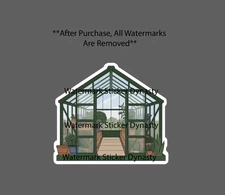Greenhouse Sticker Waterproof Decal Farm Farmhouse Homestead Plant Food Gift NEW
