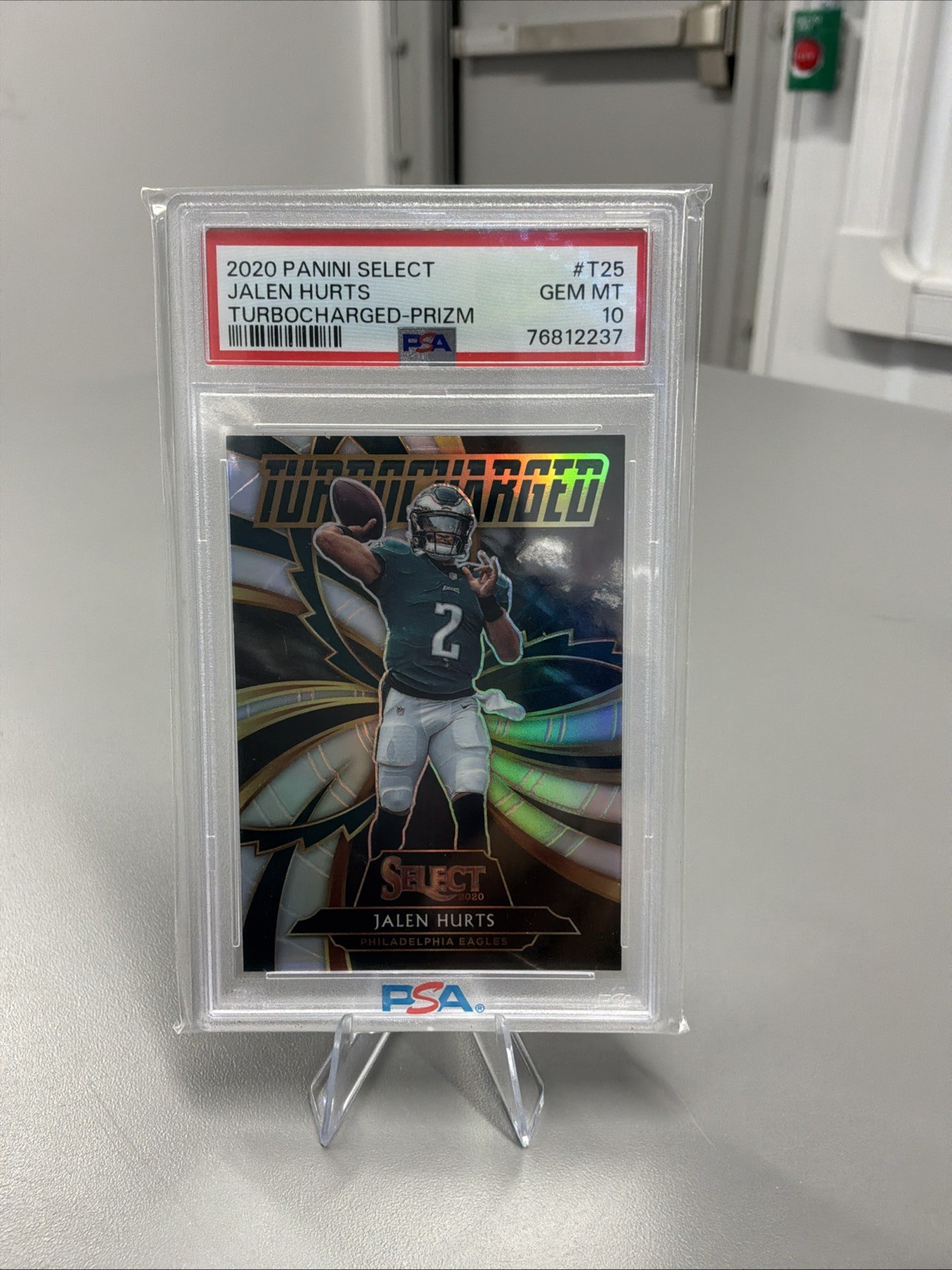 Jalen Hurts Panini Select Turbocharged #T25 Prizm