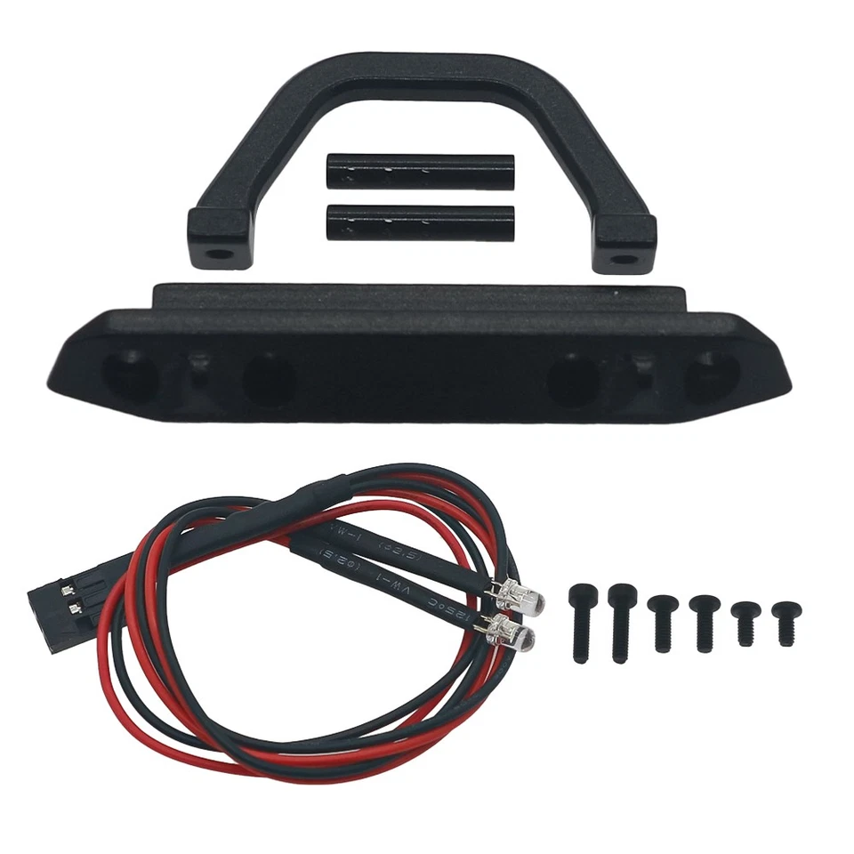 Juego de luces y parachoques delanteros RCAWD para Axial 1-24 SCX24 AXI90081 AXI00001 Foto 3 de 4