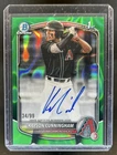 2025 Bowman Draft Kayson Cunningham Chrome Auto Green Lava Refractor 1st #/99