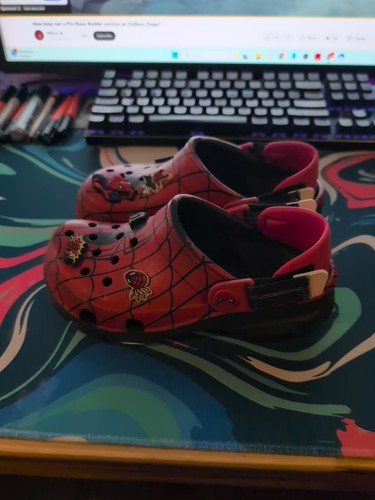 Crocs x Marvel Spider Man All Terrain Clog Junior Size 1 - Picture 4 of 6