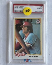 1978 Topps #20 Pete Rose REDS Phillies Legend HOF PSA 9 MINT GOAT!