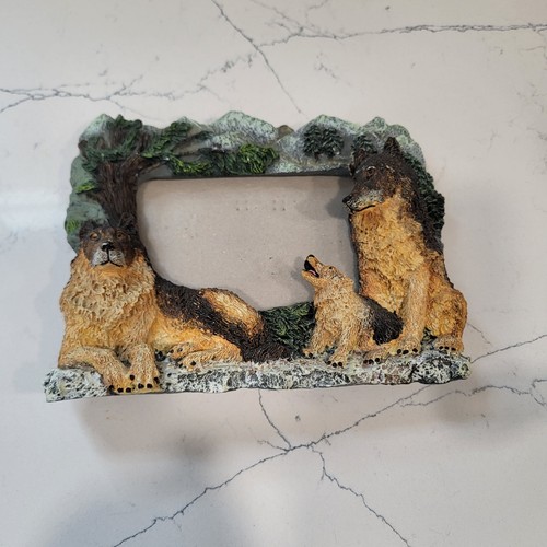 3D Vintage 1990s Timberwolves Figi Picture Frame Heavy Resin For 3.5” x 5” Photo - Afbeelding 3 van 7